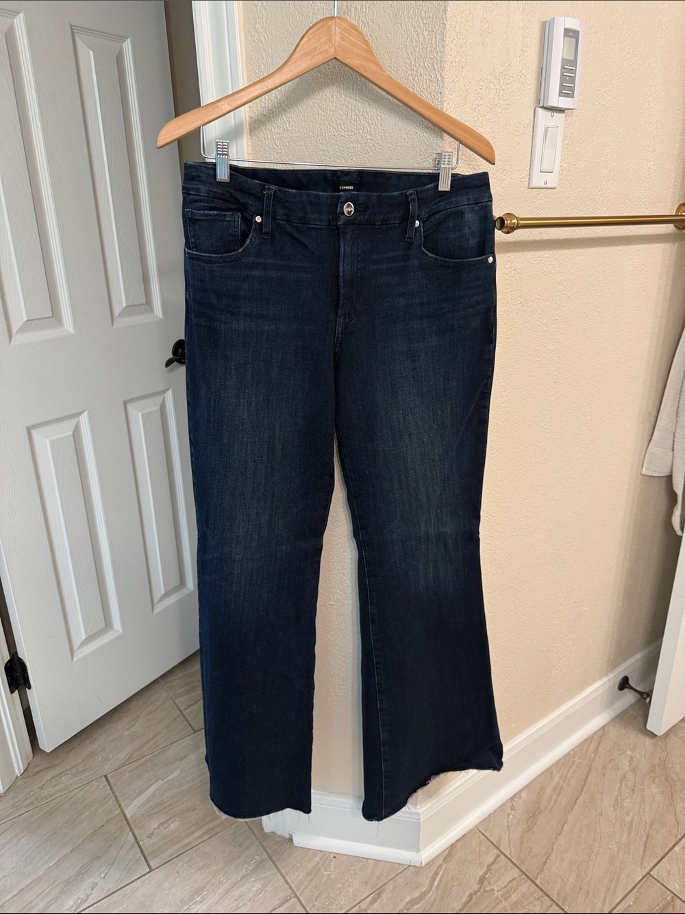 Express Dark Blue Women's 70s flair